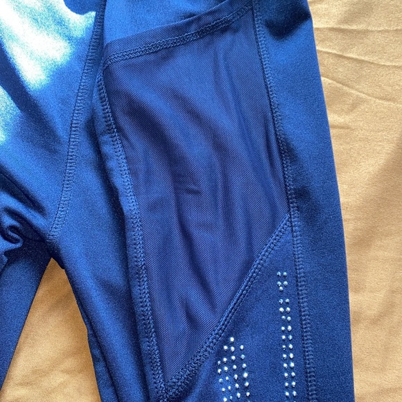 Navy blue bedazzled leggings - Picture 3 of 4